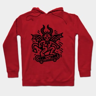 Devil on a Skateboard Hoodie